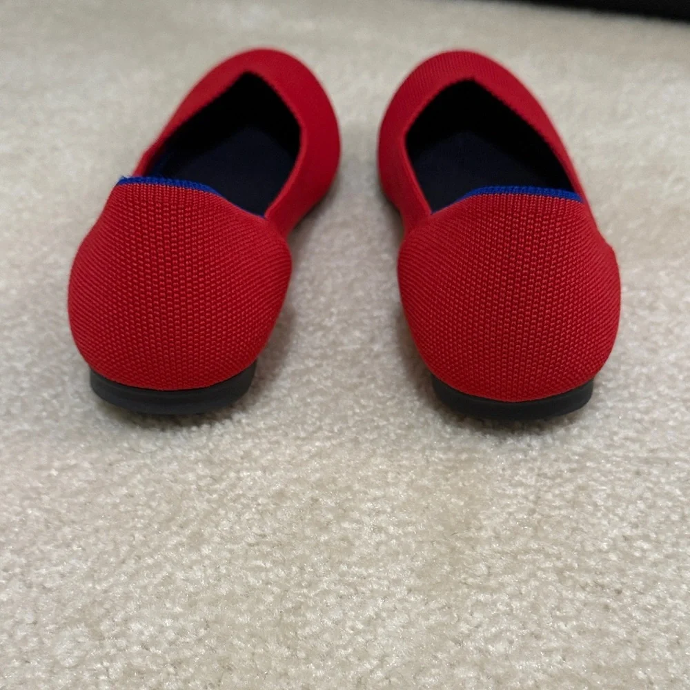 Rothy's Red Knit Slip-On Flats - Picture 7 of 8